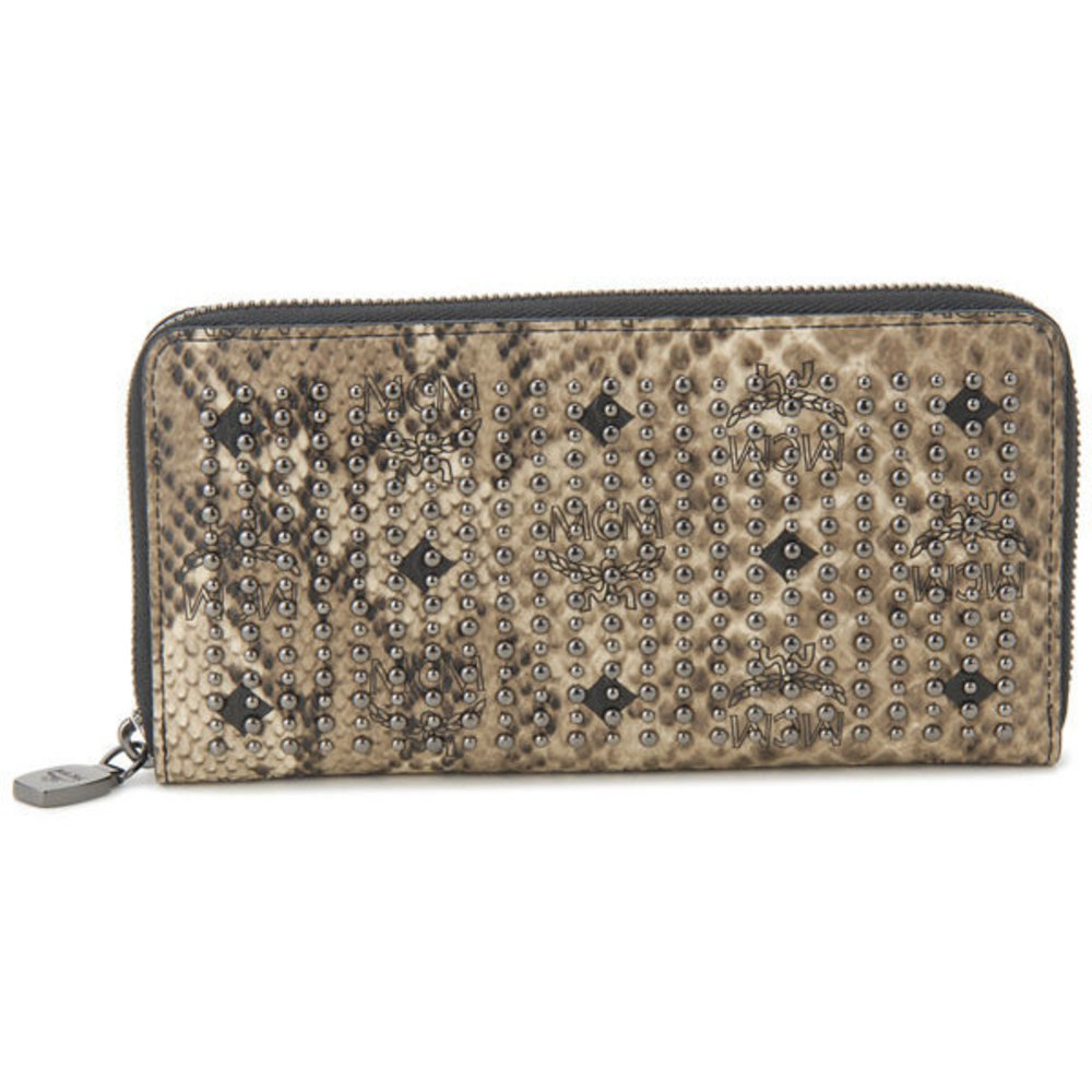 Mcm Wallet Python Leather Brown Beige - image 1